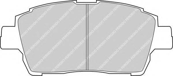 Комплект гальмівних колодок, дискове гальмо FERODO FDB1392