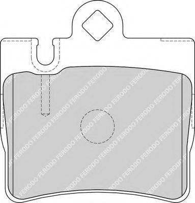 Комплект гальмівних колодок, дискове гальмо FERODO FDB1427