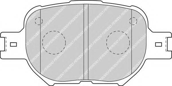 Комплект гальмівних колодок, дискове гальмо FERODO FDB1528