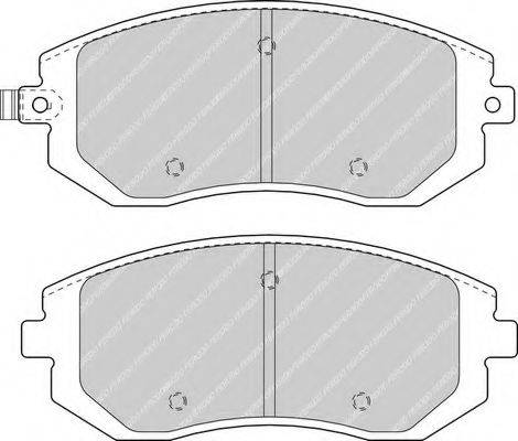 Комплект гальмівних колодок, дискове гальмо FERODO FDB1639