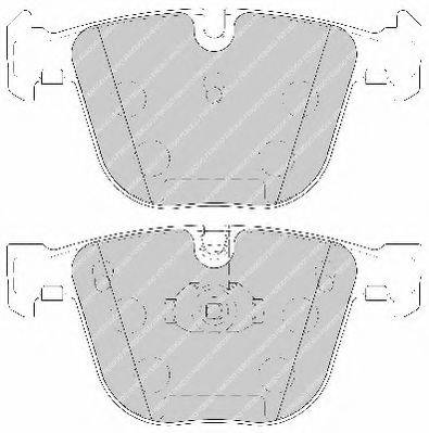 Комплект гальмівних колодок, дискове гальмо FERODO FDB1672