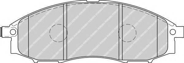 Комплект гальмівних колодок, дискове гальмо FERODO FDB1745