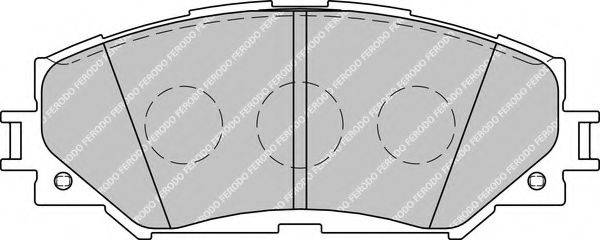 Комплект гальмівних колодок, дискове гальмо FERODO FDB1891