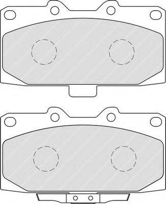 Комплект гальмівних колодок, дискове гальмо FERODO FDB1982