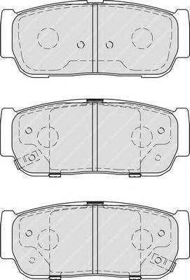 Комплект гальмівних колодок, дискове гальмо FERODO FDB4000