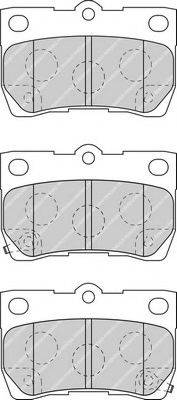Комплект гальмівних колодок, дискове гальмо FERODO FDB4001