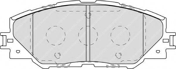 Комплект гальмівних колодок, дискове гальмо FERODO FDB4136