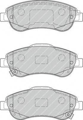 Комплект гальмівних колодок, дискове гальмо FERODO FDB4228