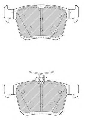 Комплект гальмівних колодок, дискове гальмо FERODO FDB4434