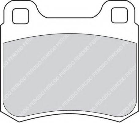 Комплект гальмівних колодок, дискове гальмо FERODO FDB979