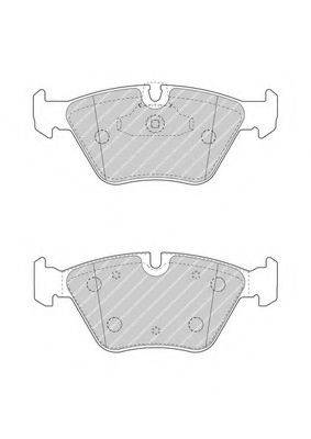 Комплект гальмівних колодок, дискове гальмо FERODO FDB4753
