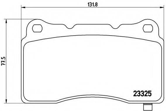 Комплект гальмівних колодок, дискове гальмо BREMBO P 59 079