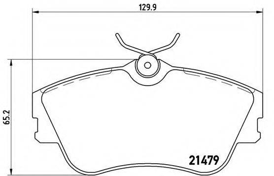 Комплект гальмівних колодок, дискове гальмо BREMBO P 85 029