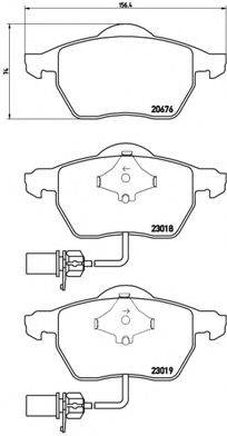 Комплект гальмівних колодок, дискове гальмо BREMBO P 85 085