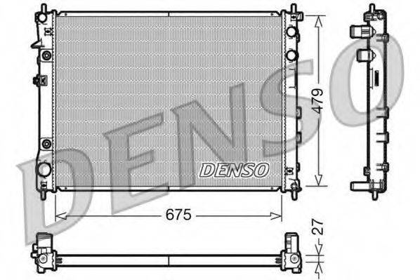 Радіатор, охолодження двигуна DENSO DRM36012