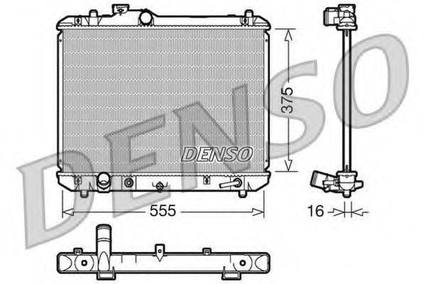 Радіатор, охолодження двигуна DENSO DRM47007