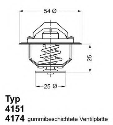 Термостат, що охолоджує рідину WAHLER 4151.76D