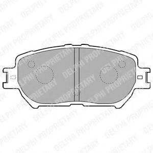 Комплект гальмівних колодок, дискове гальмо DELPHI LP1738