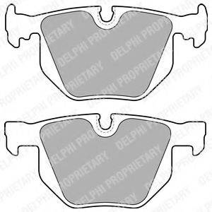 Комплект гальмівних колодок, дискове гальмо DELPHI LP1834