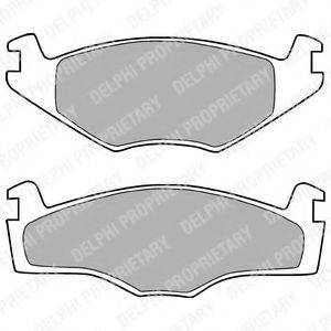 Комплект гальмівних колодок, дискове гальмо DELPHI LP420