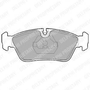 Комплект гальмівних колодок, дискове гальмо DELPHI LP710