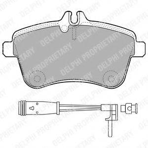 Комплект гальмівних колодок, дискове гальмо DELPHI LP1938