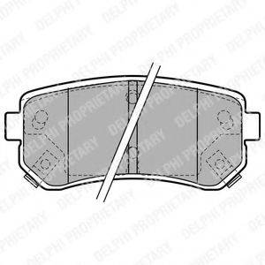Комплект гальмівних колодок, дискове гальмо DELPHI LP1952