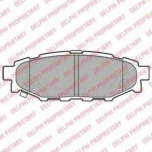 Комплект гальмівних колодок, дискове гальмо DELPHI LP1999