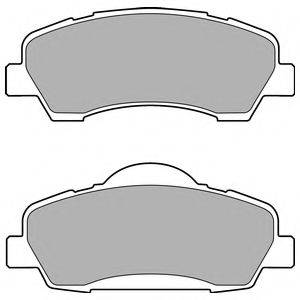 Комплект гальмівних колодок, дискове гальмо DELPHI LP2485