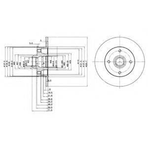 гальмівний диск DELPHI BG2389