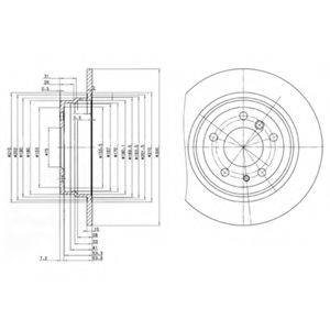 гальмівний диск DELPHI BG2431