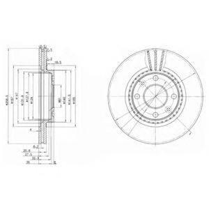 гальмівний диск DELPHI BG2625