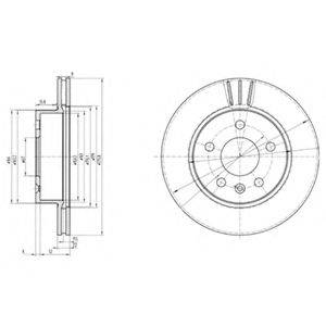 гальмівний диск DELPHI BG3296