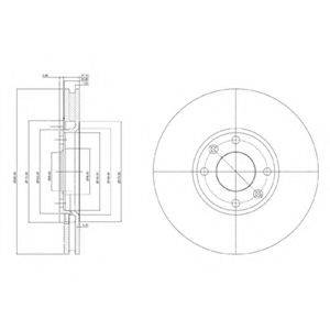 гальмівний диск DELPHI BG3622
