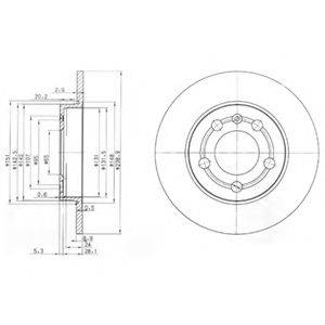 гальмівний диск DELPHI BG3738