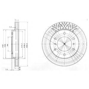 гальмівний диск DELPHI BG3812