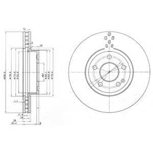 гальмівний диск DELPHI BG3838