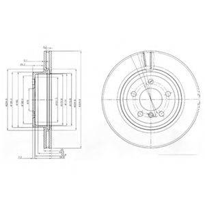 гальмівний диск DELPHI BG3938