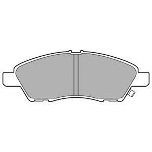 Комплект гальмівних колодок, дискове гальмо DELPHI LP3170