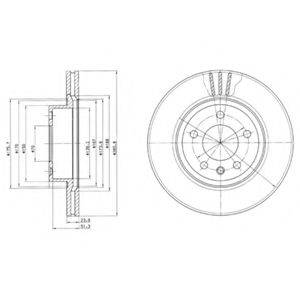 гальмівний диск DELPHI BG2908